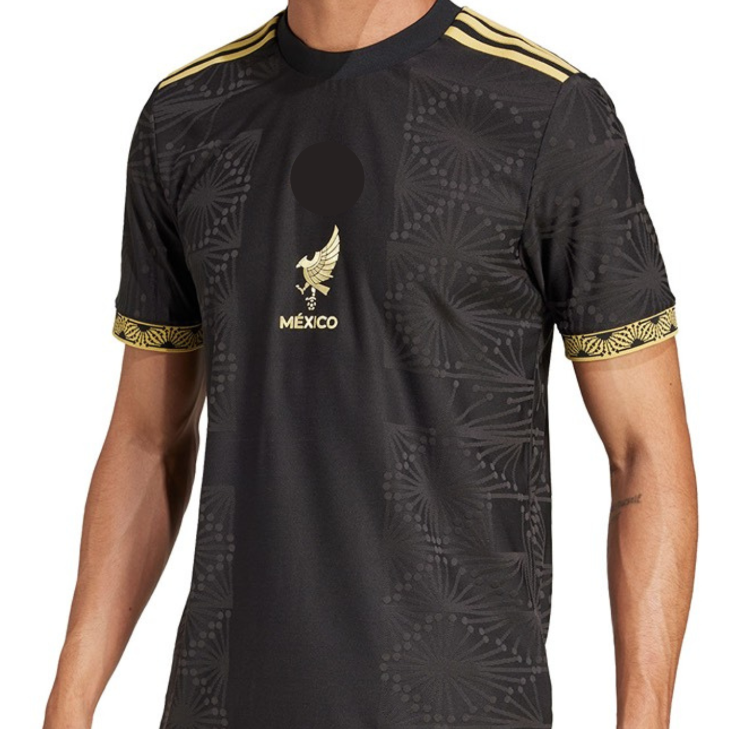 Mexico National Soccer Team, Black 3rd 25/26, Jersey ans Short Set.